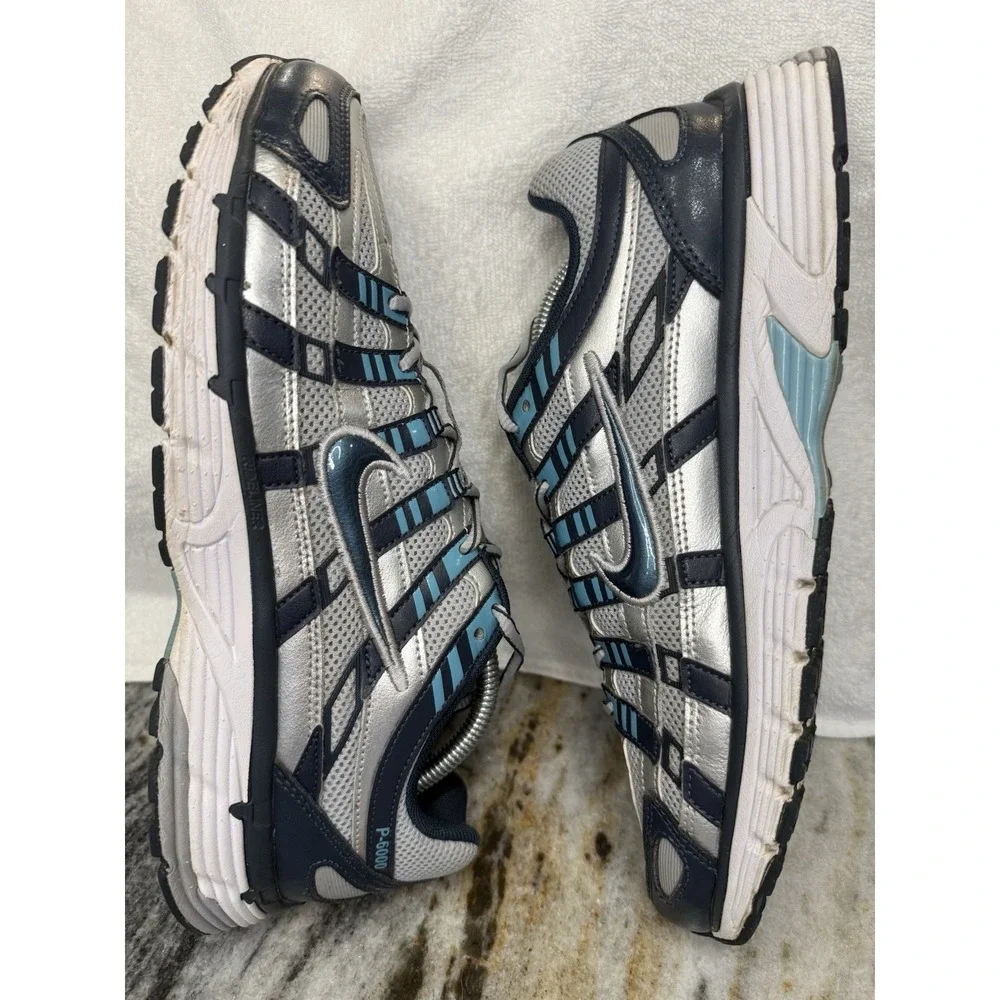 Nike P6000 Men's Running Shoes Size 10 Armory Navy/Silver